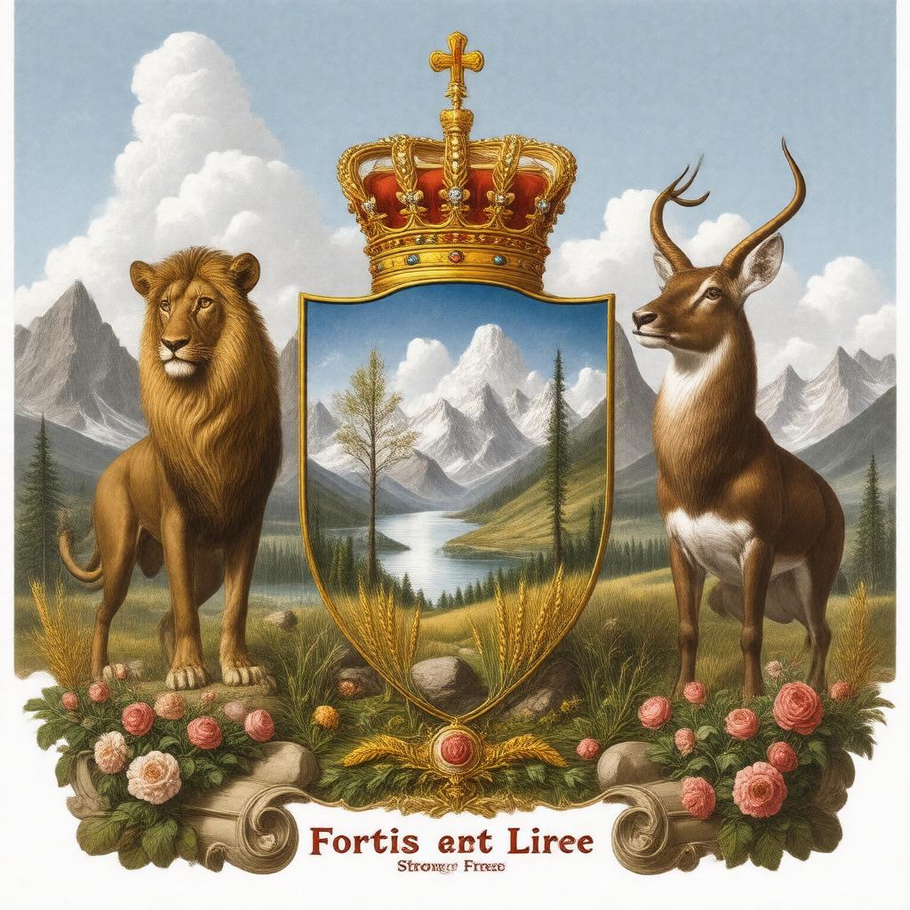AI-created image of Coat of arms of Alberta
