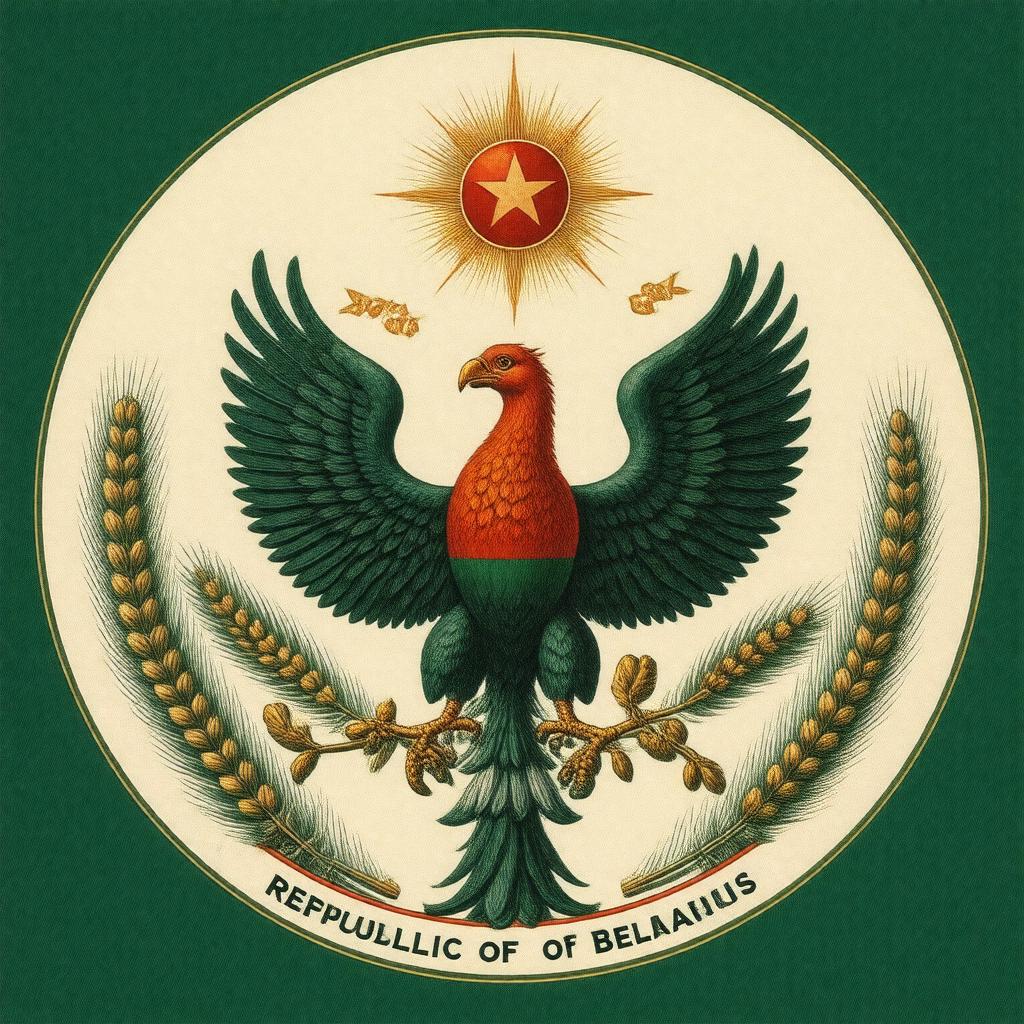 AI-created image of Coat of arms of Belarus