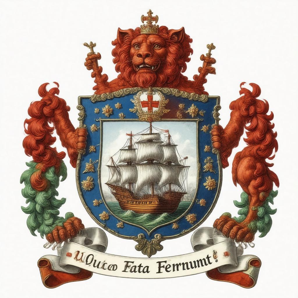 Click to view larger image AI-created image of Coat of arms of Bermuda