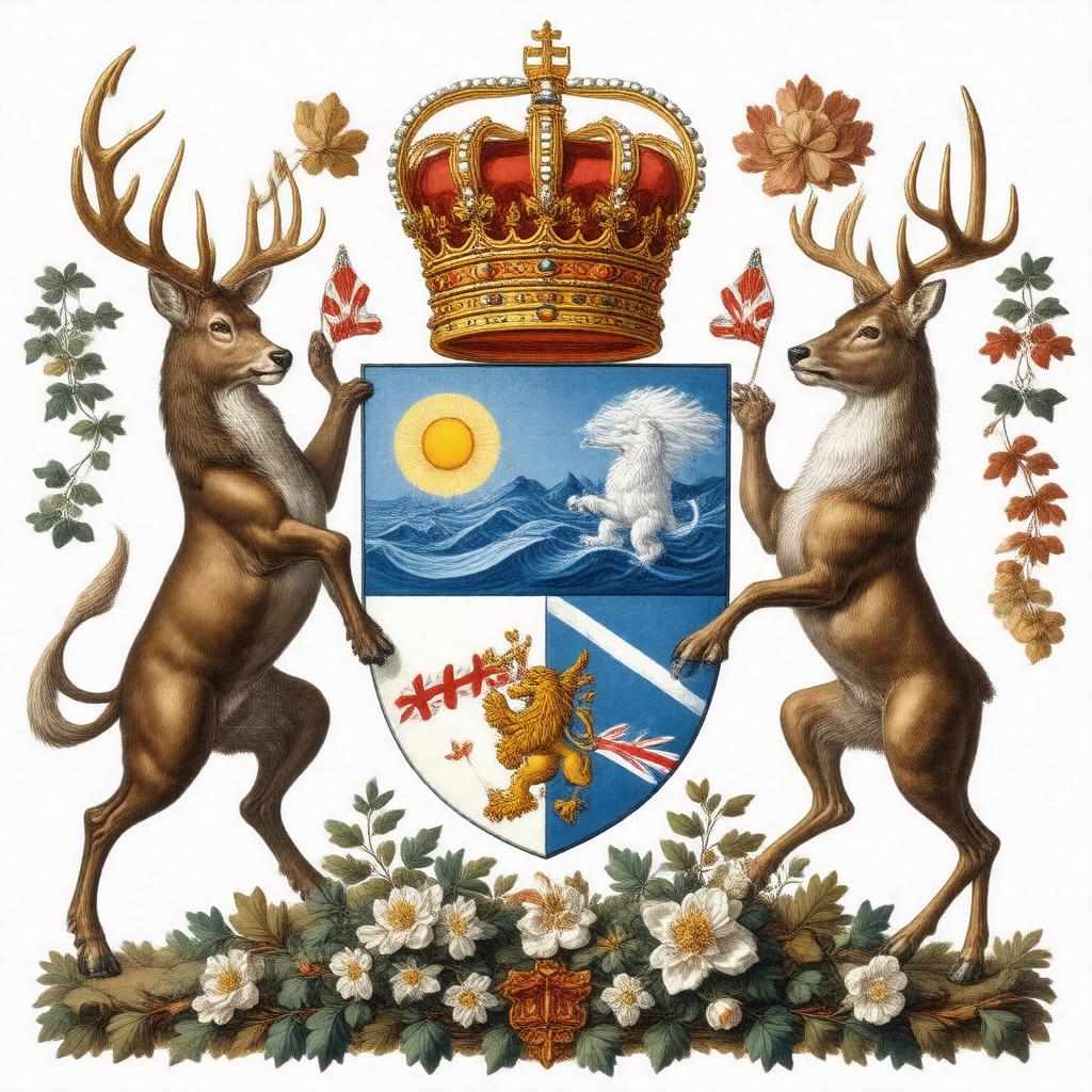 AI-created image of Coat of arms of British Columbia