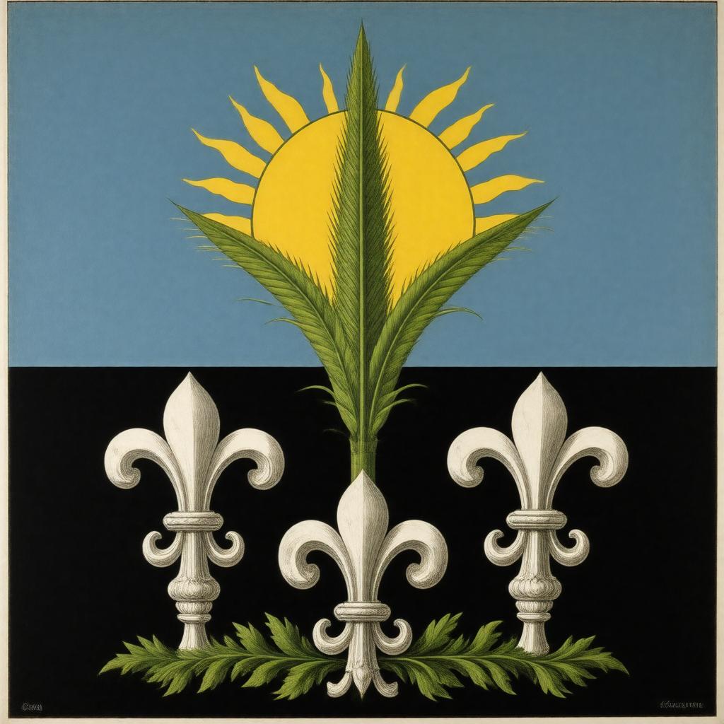 AI-created image of Coat of arms of Guadeloupe