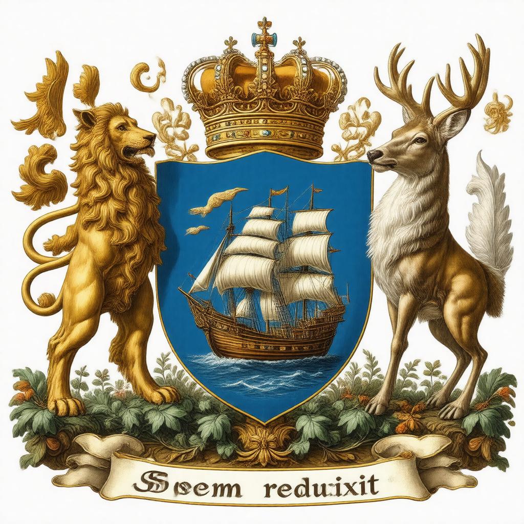 AI-created image of Coat of arms of New Brunswick