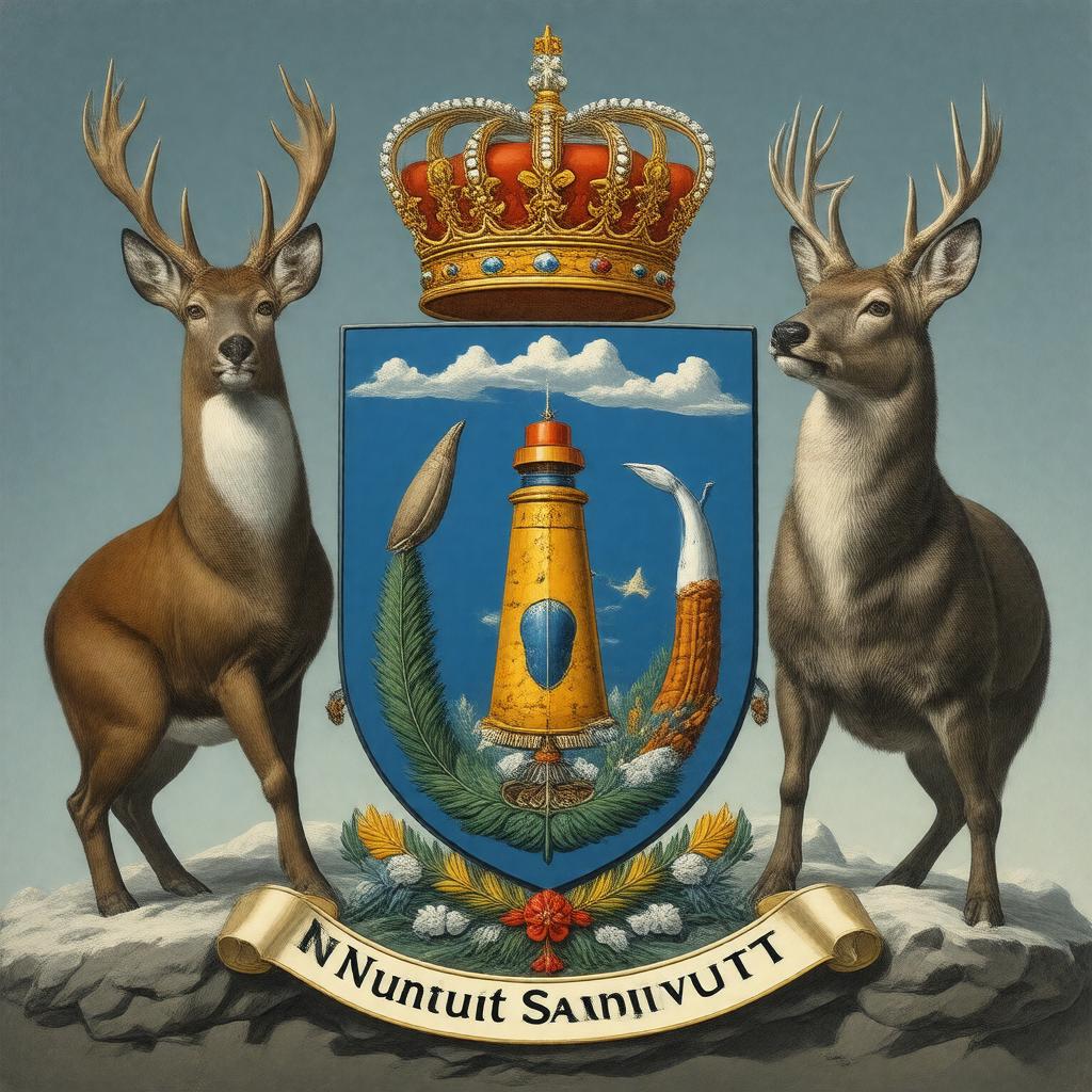 AI-created image of Coat of arms of Nunavut