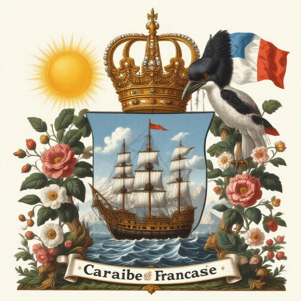 AI-created image of Coat of arms of Saint Martin