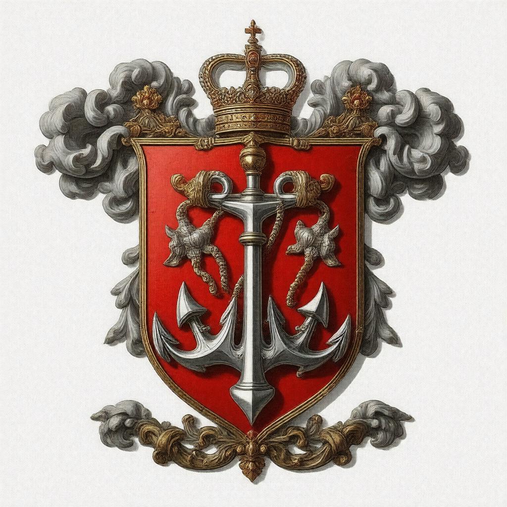 AI-created image of Coat of arms of Saint Petersburg