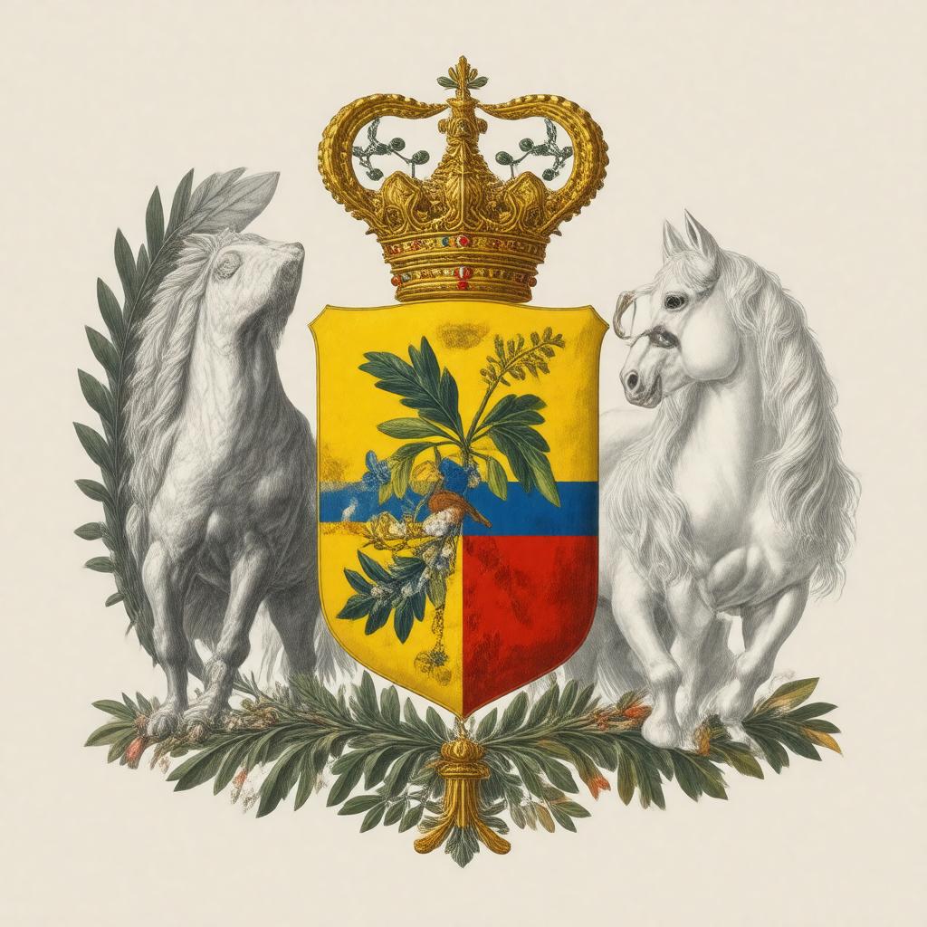 AI-created image of Coat of arms of Venezuela