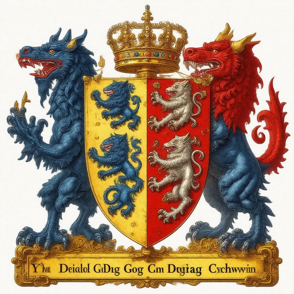 AI-created image of Coat of arms of Wales
