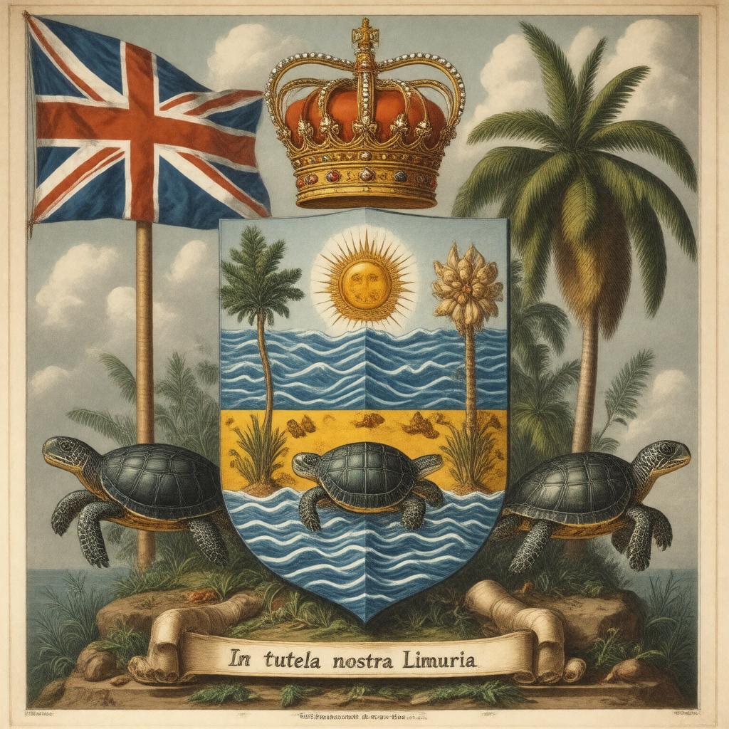 Click to view larger image AI-created image of Coat of arms of the British Indian Ocean Territory