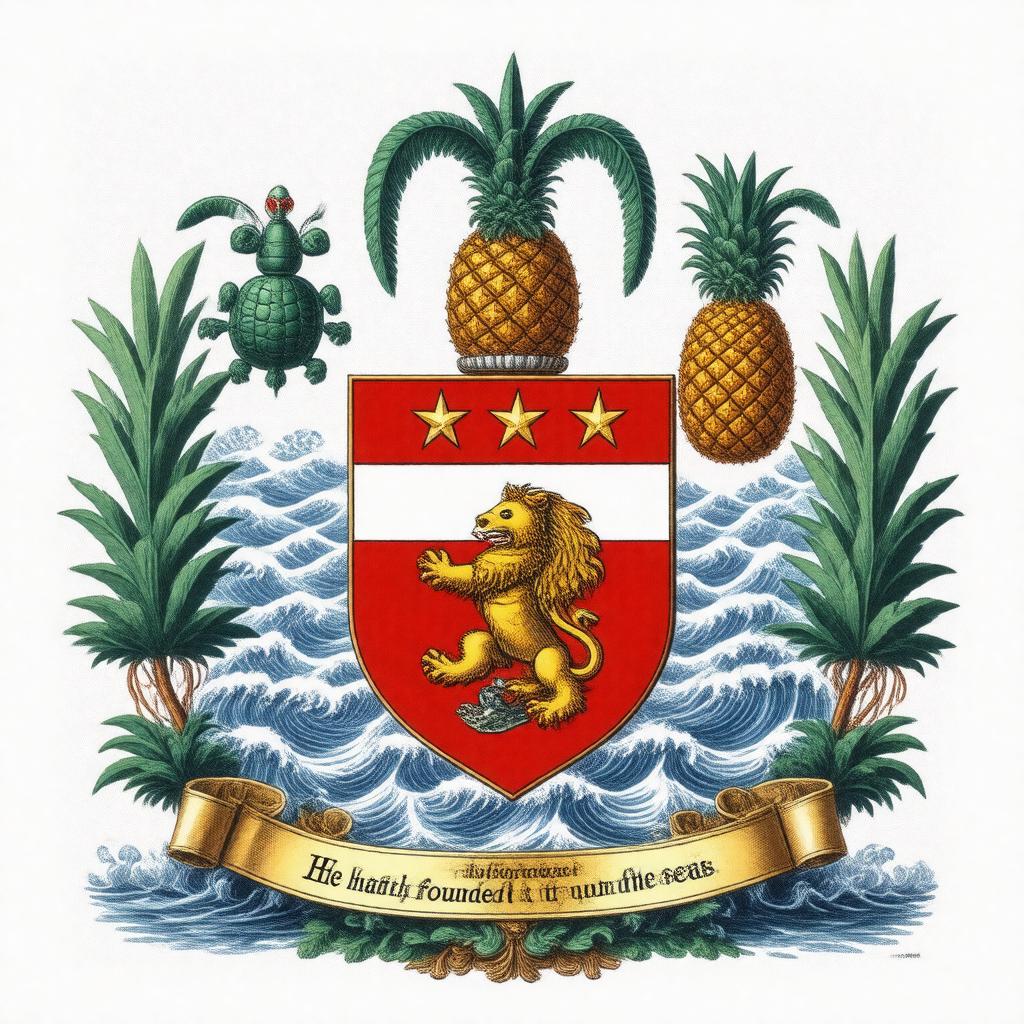 AI-created image of Coat of arms of the Cayman Islands