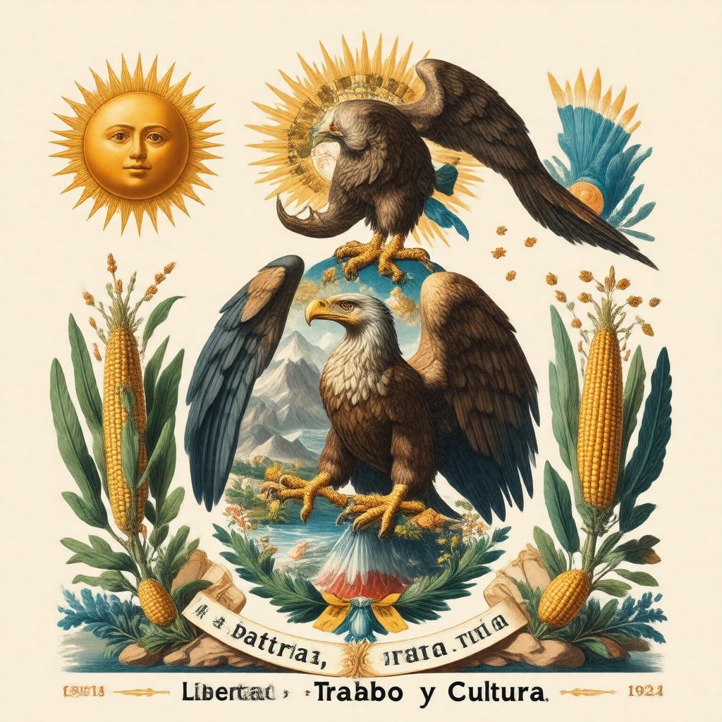 AI-created image of Coat of arms of the State of Mexico