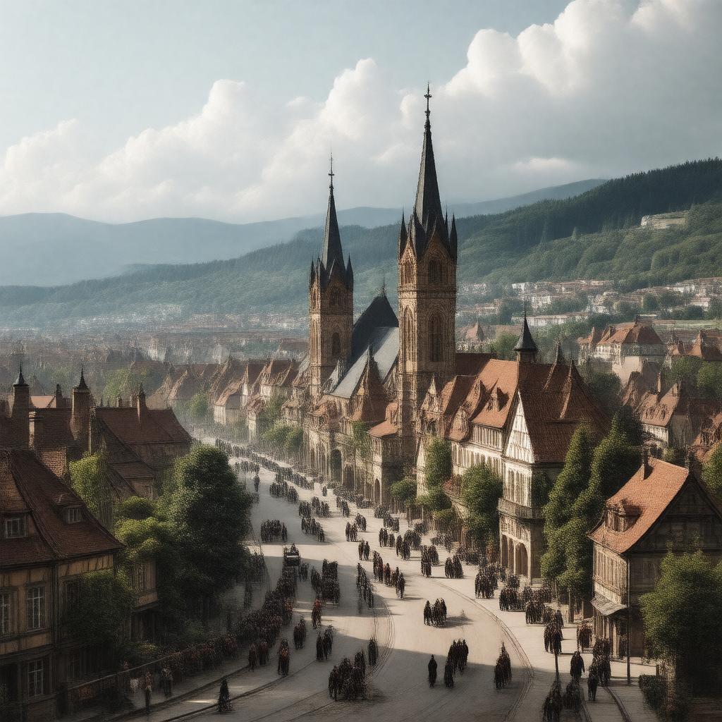 Click to view larger image AI-created image of Coburg, German Empire