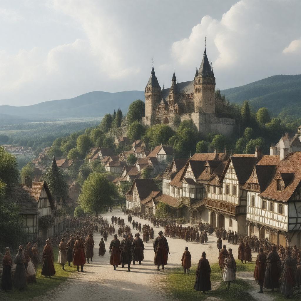 AI-created image of Coburg, Saxe-Coburg-Saalfeld, Holy Roman Empire