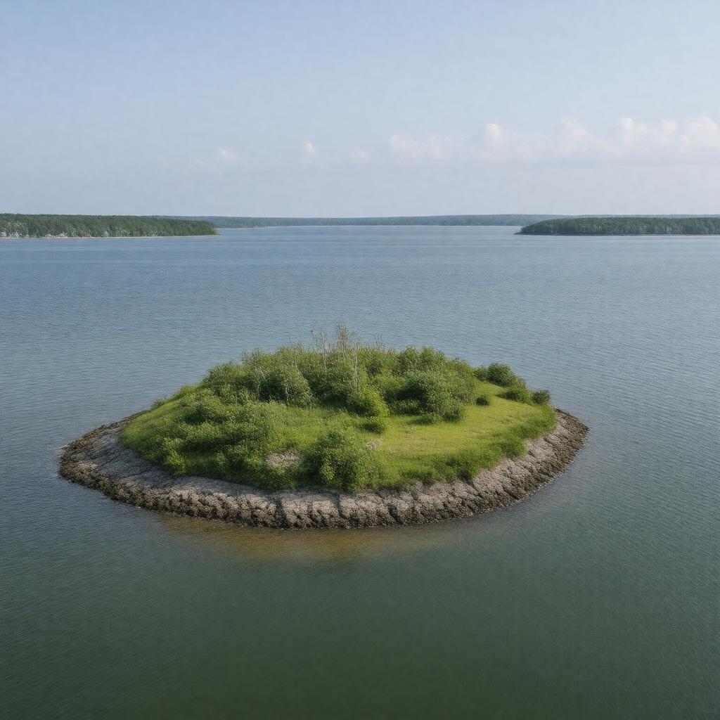 AI-created image of Cockenoe Island