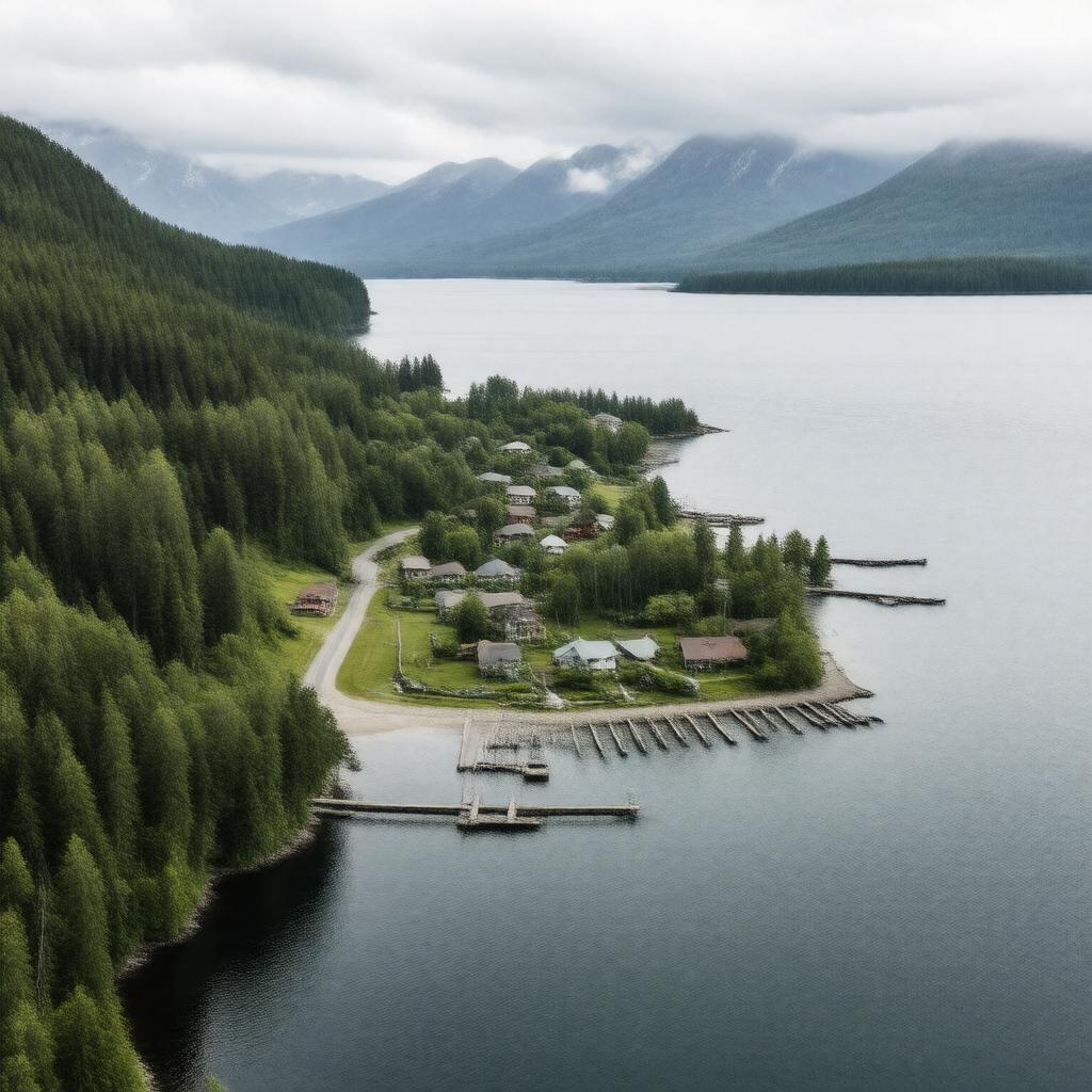 Click to view larger image AI-created image of Coffman Cove