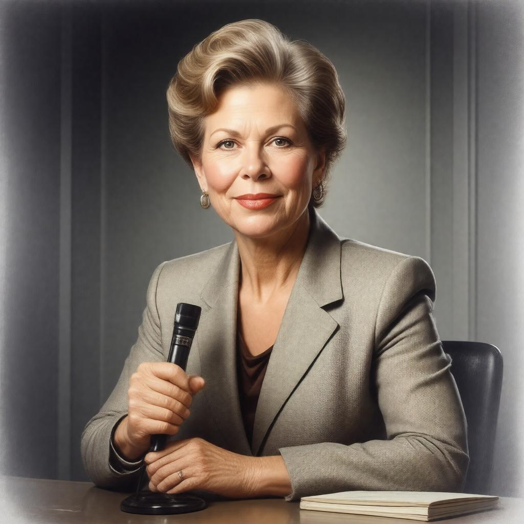 AI-created image of Cokie Roberts