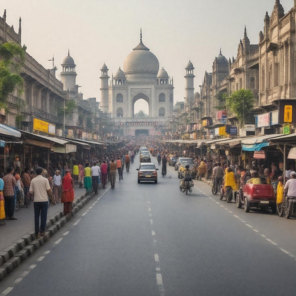 AI-created image of Colaba Causeway