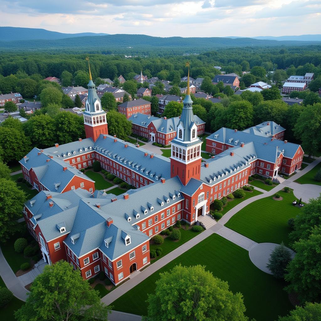 AI-created image of Colby College