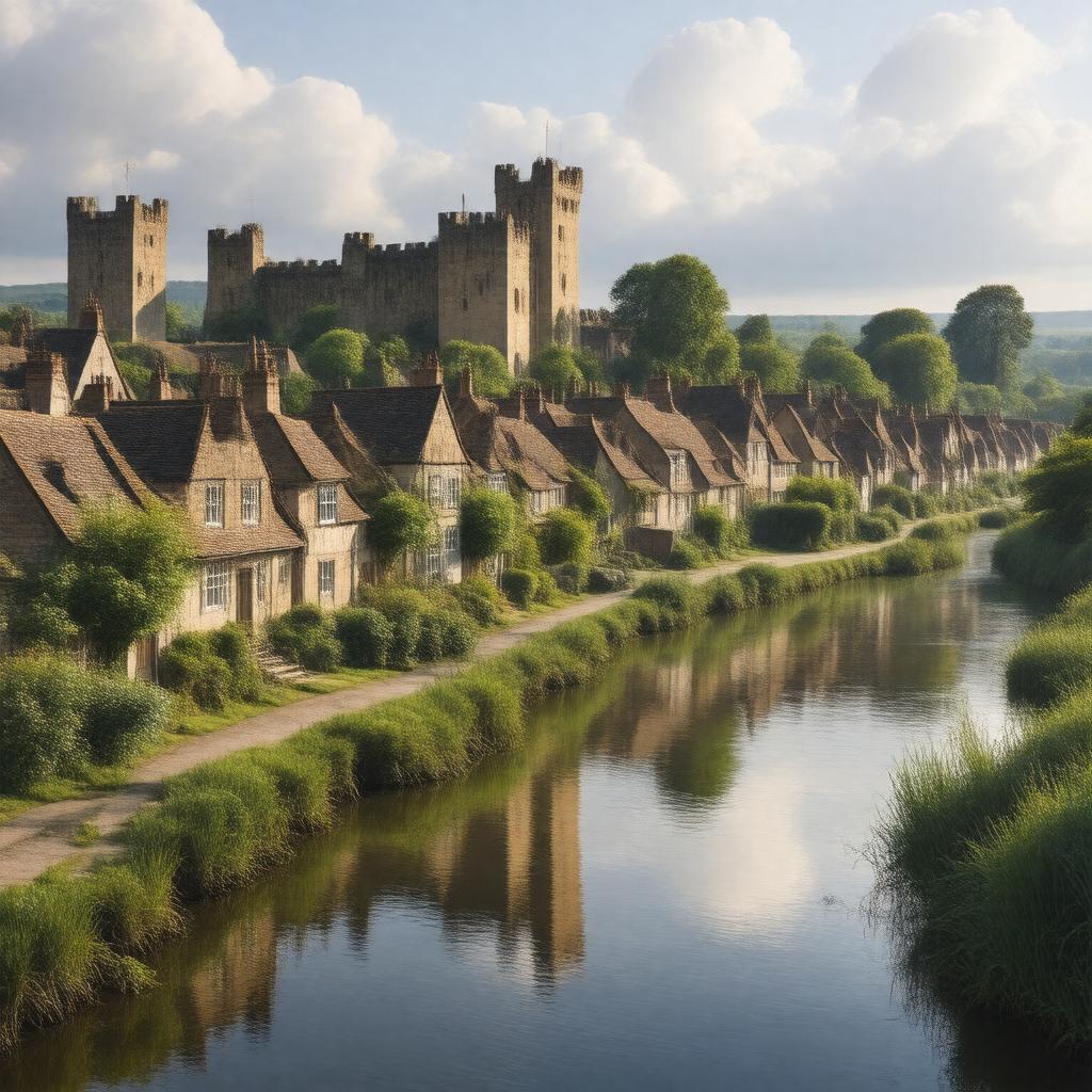 AI-created image of Colchester, England