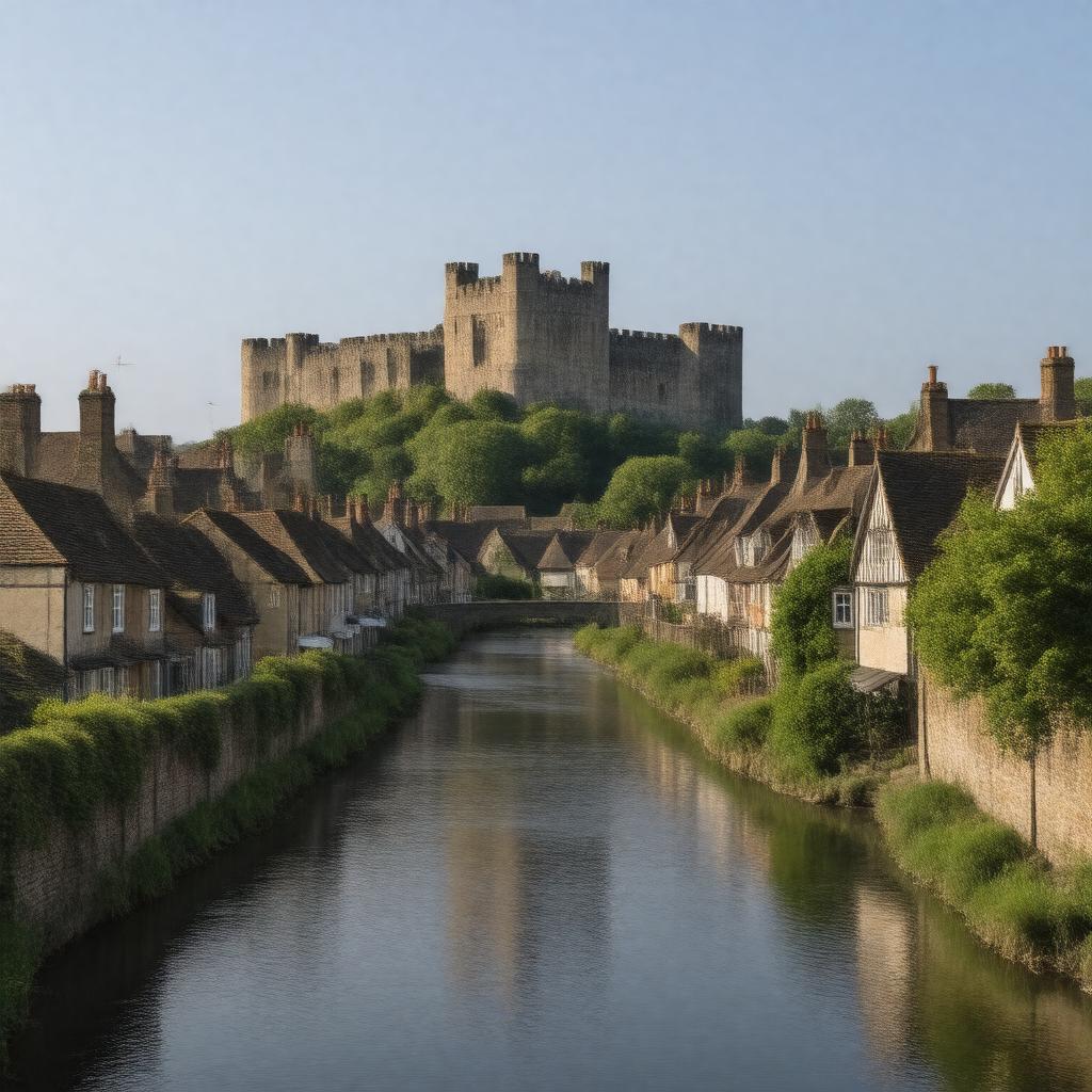 AI-created image of Colchester, Essex, England