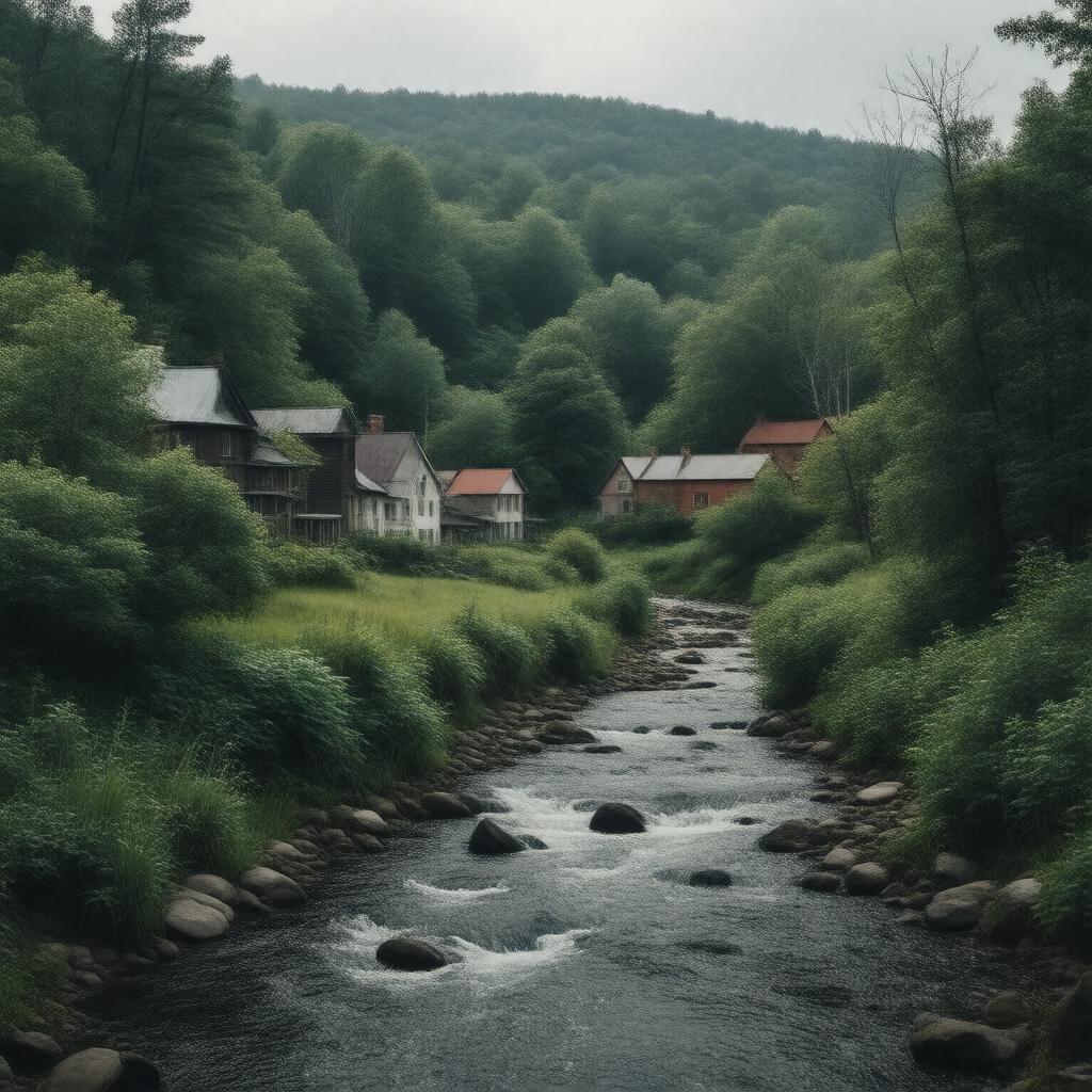 Click to view larger image AI-created image of Cold Brook