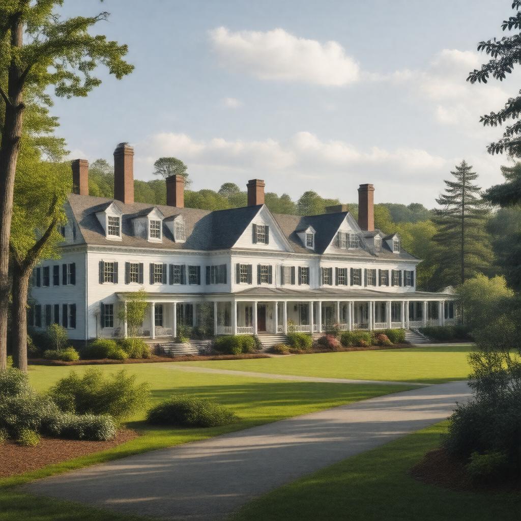 AI-created image of Cold Spring Harbor Laboratory