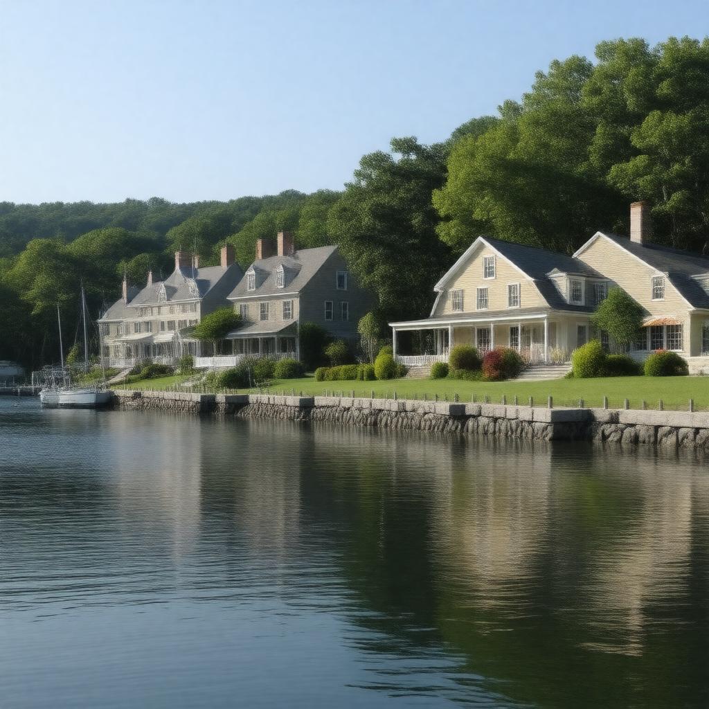 AI-created image of Cold Spring Harbor, New York