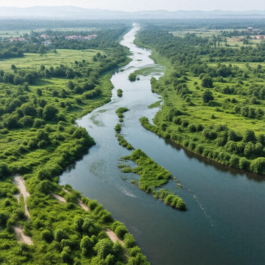 AI-created image of Coleroon River