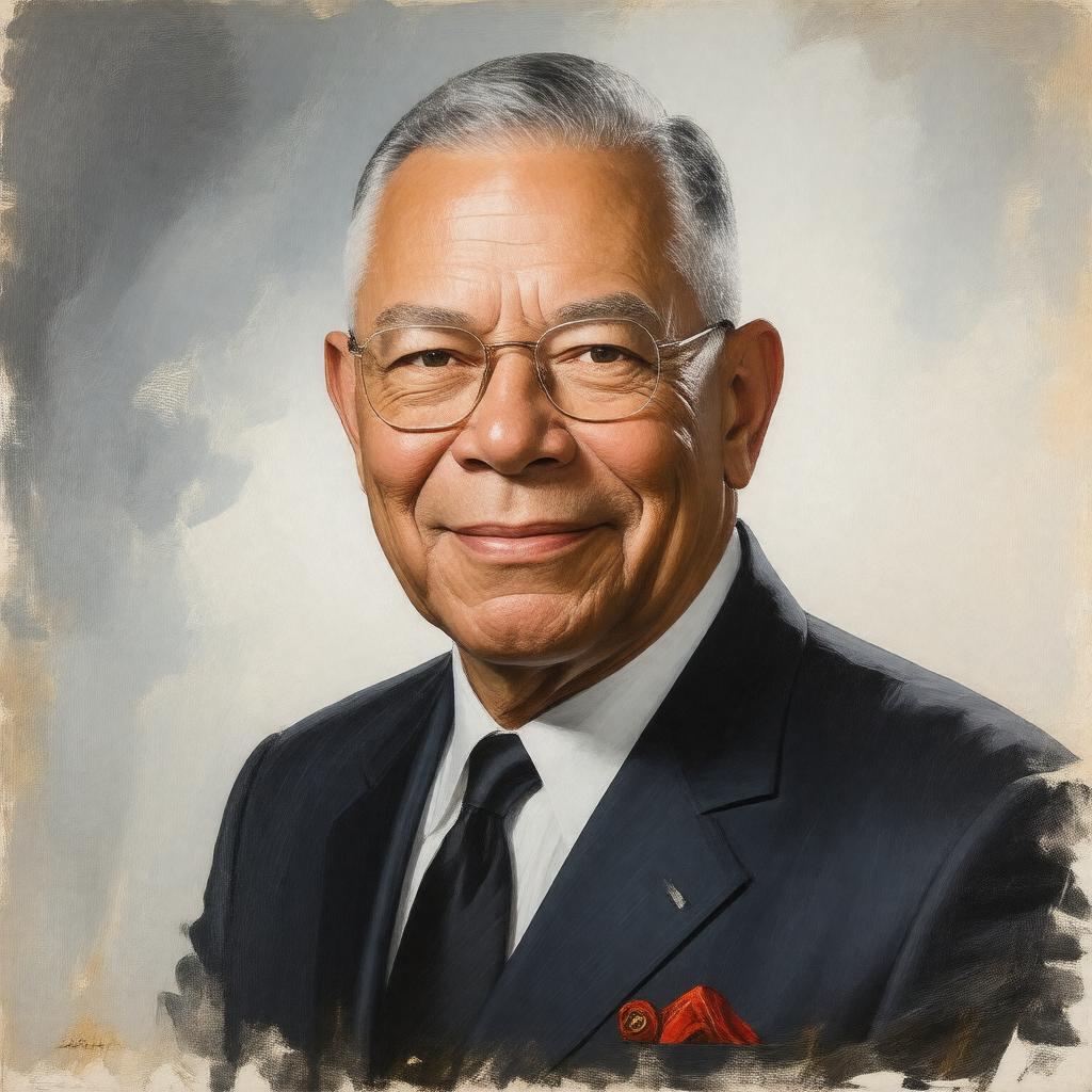 AI-created image of Colin Powell