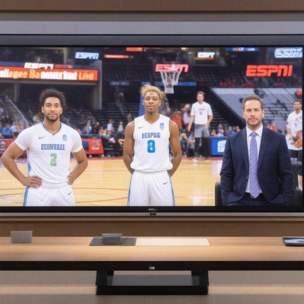 Click to view larger image AI-created image of College Basketball Live