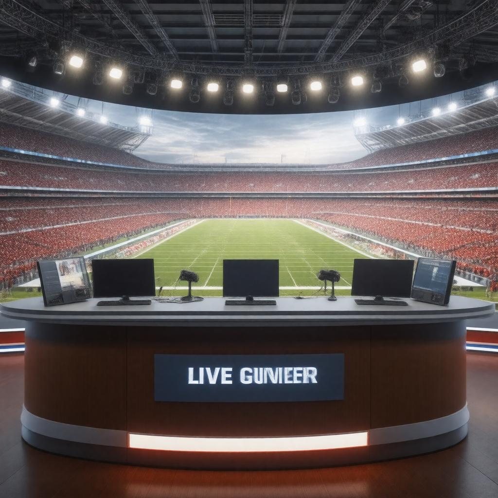 AI-created image of College Football Live