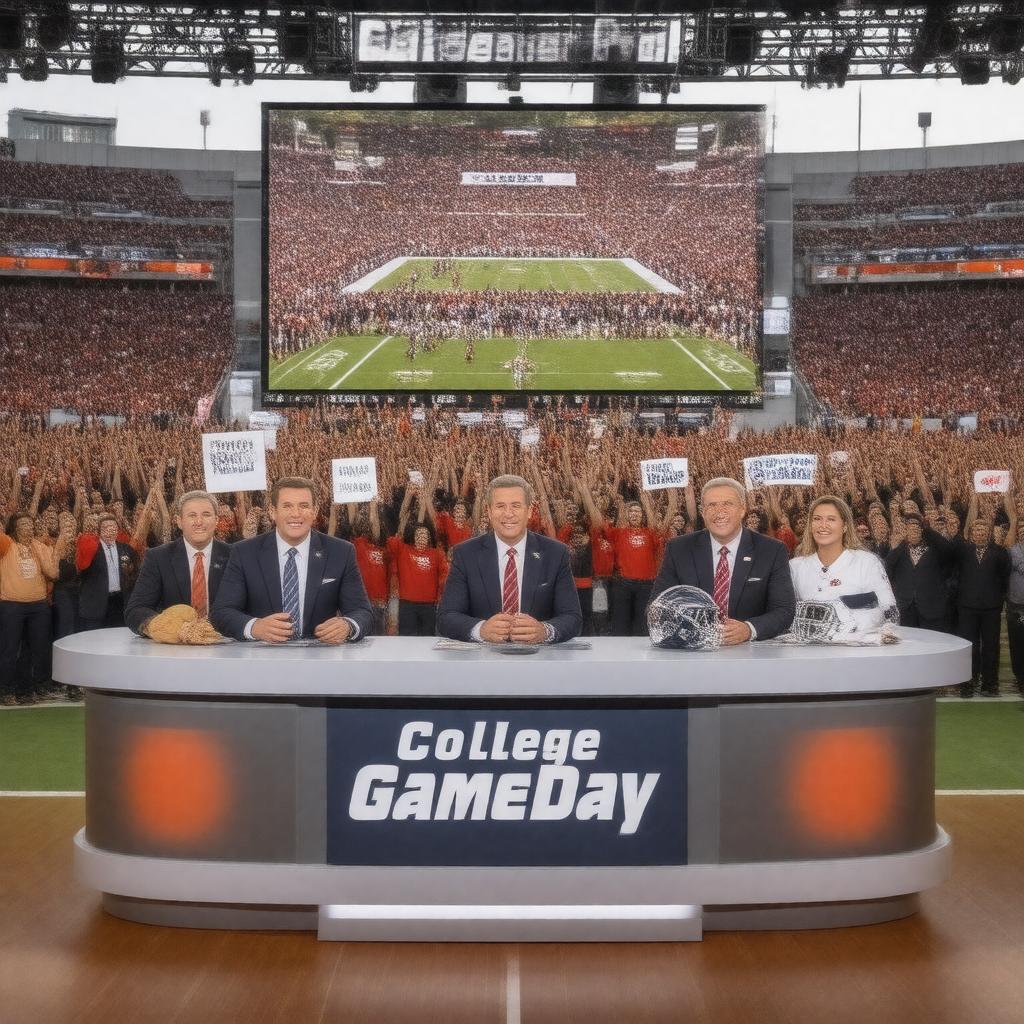 AI-created image of College GameDay