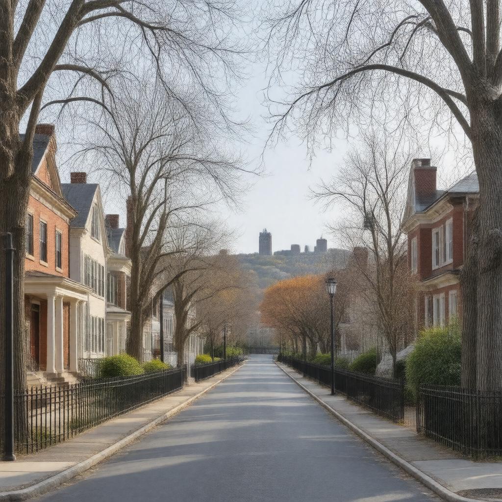 AI-created image of College Hill