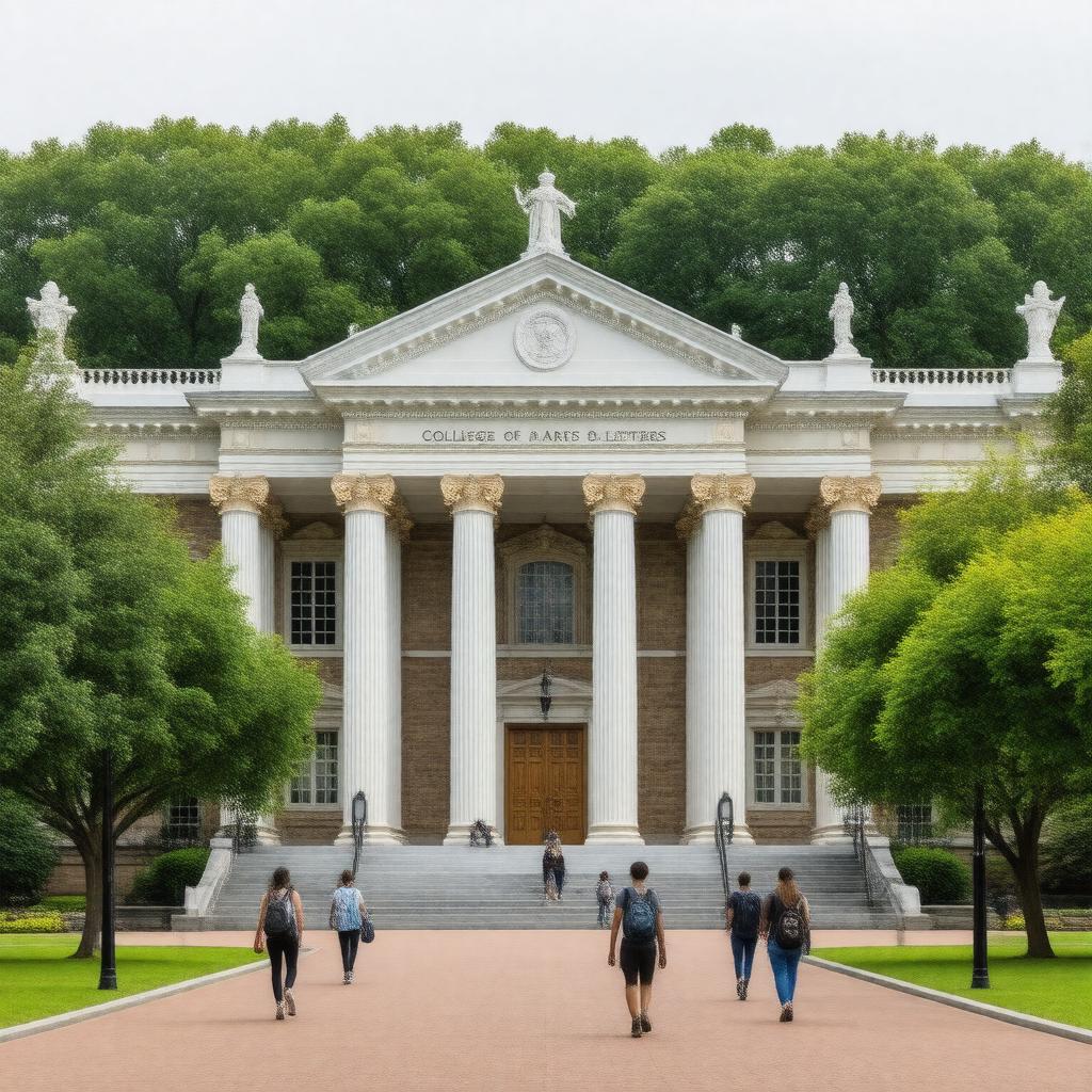 AI-created image of College of Arts and Letters
