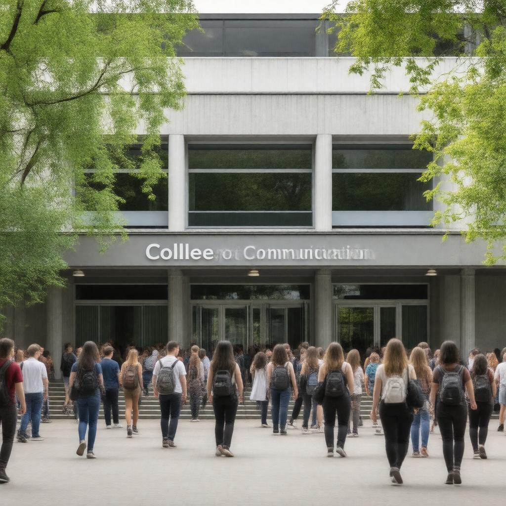 Click to view larger image AI-created image of College of Communication