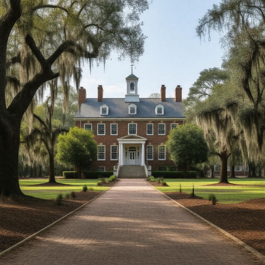 AI-created image of College of William & Mary Historic Campus