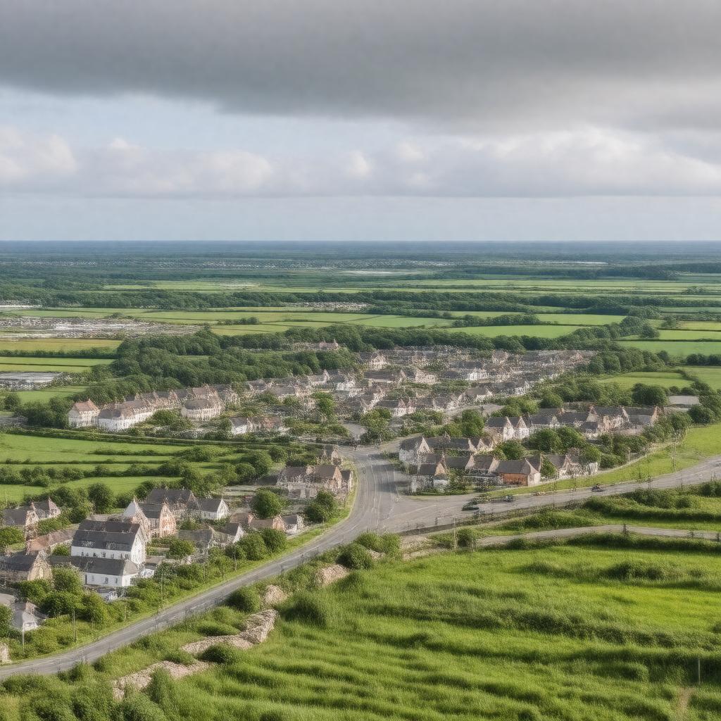AI-created image of Collinstown, Fingal, Ireland
