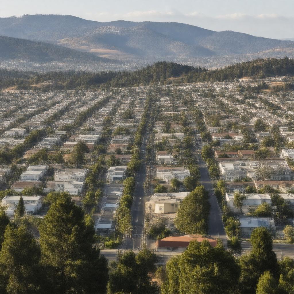 AI-created image of Colma, California