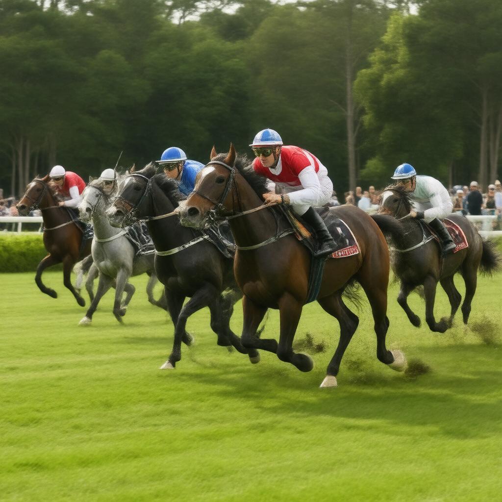 Click to view larger image AI-created image of Colonial Cup Steeplechase