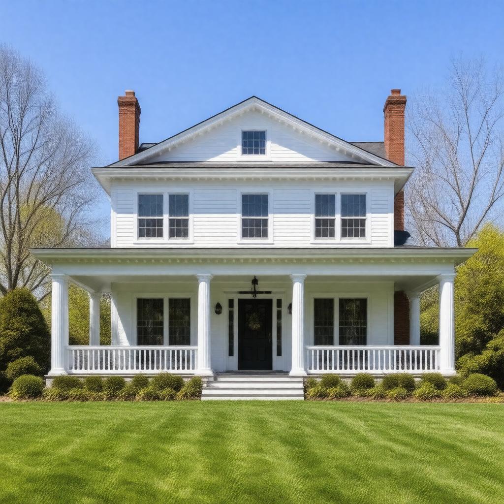 Click to view larger image AI-created image of Colonial Revival