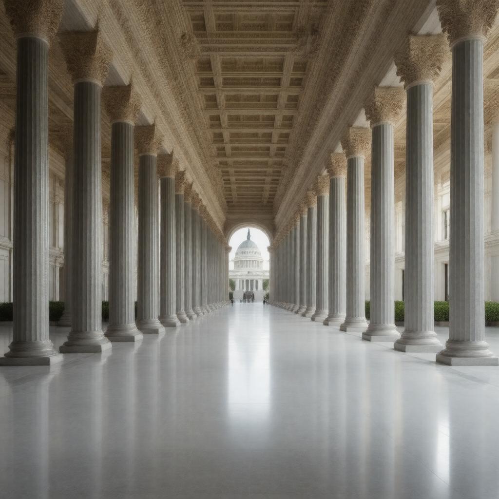 Click to view larger image AI-created image of Colonnade of States
