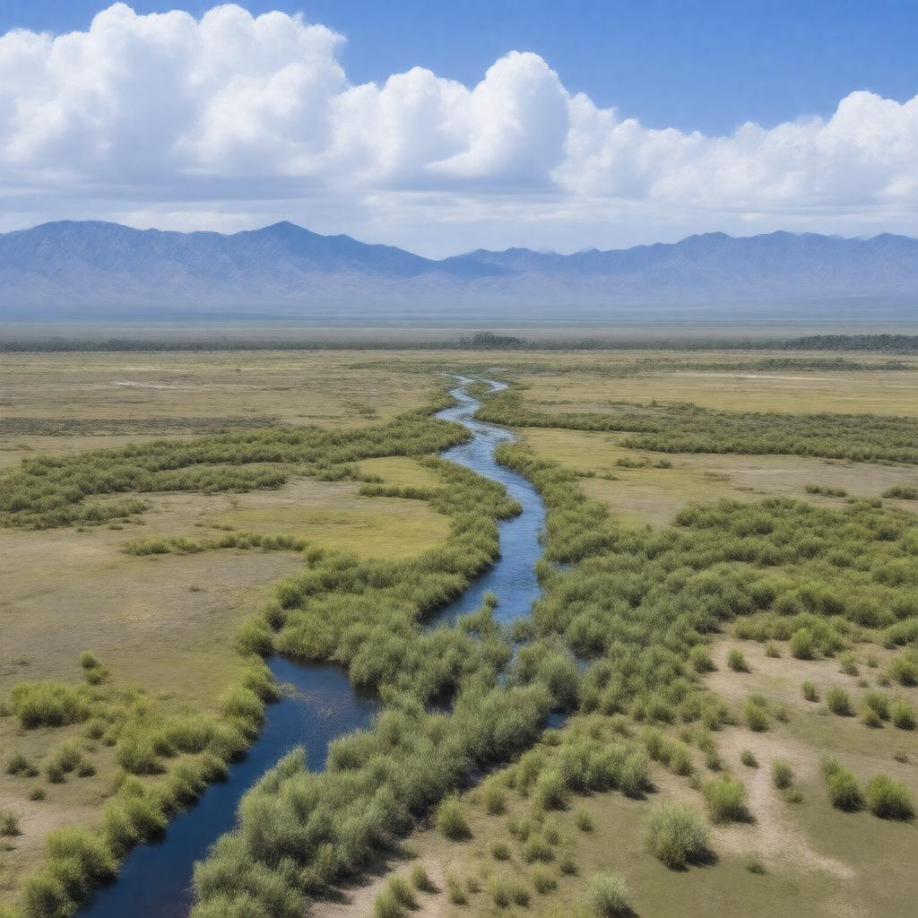 AI-created image of Colorado River Delta