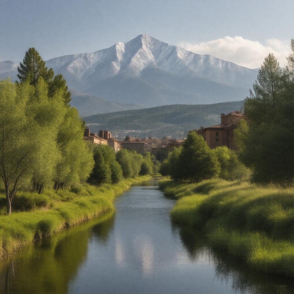 AI-created image of Colorado Springs, Colorado, United States