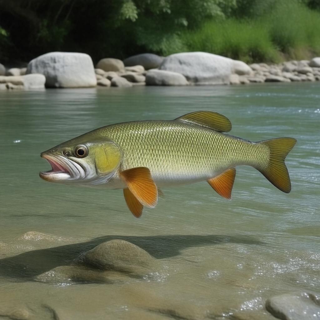 AI-created image of Colorado pikeminnow