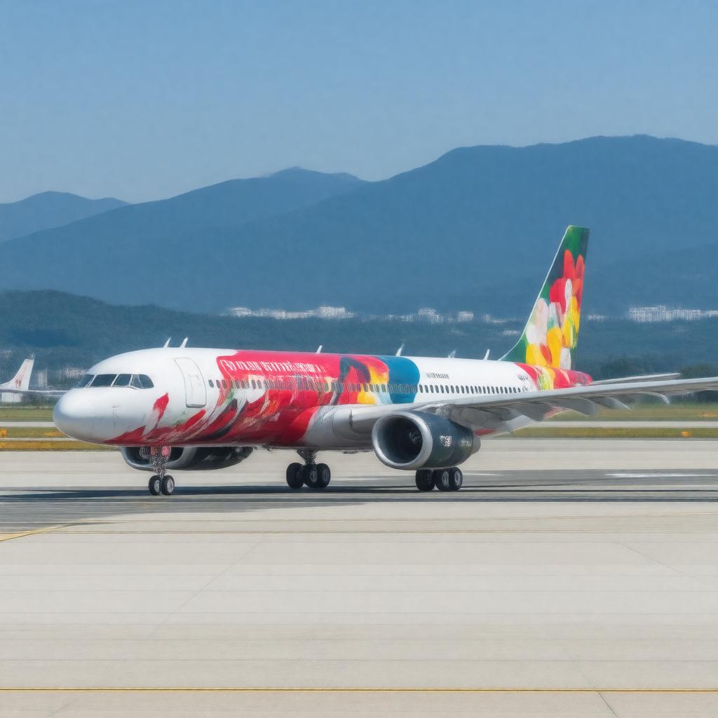 AI-created image of Colorful Guizhou Airlines