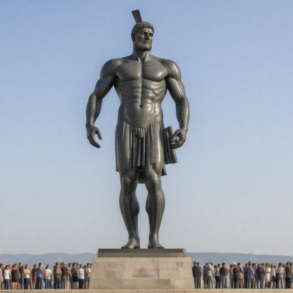 AI-created image of Colossus replica