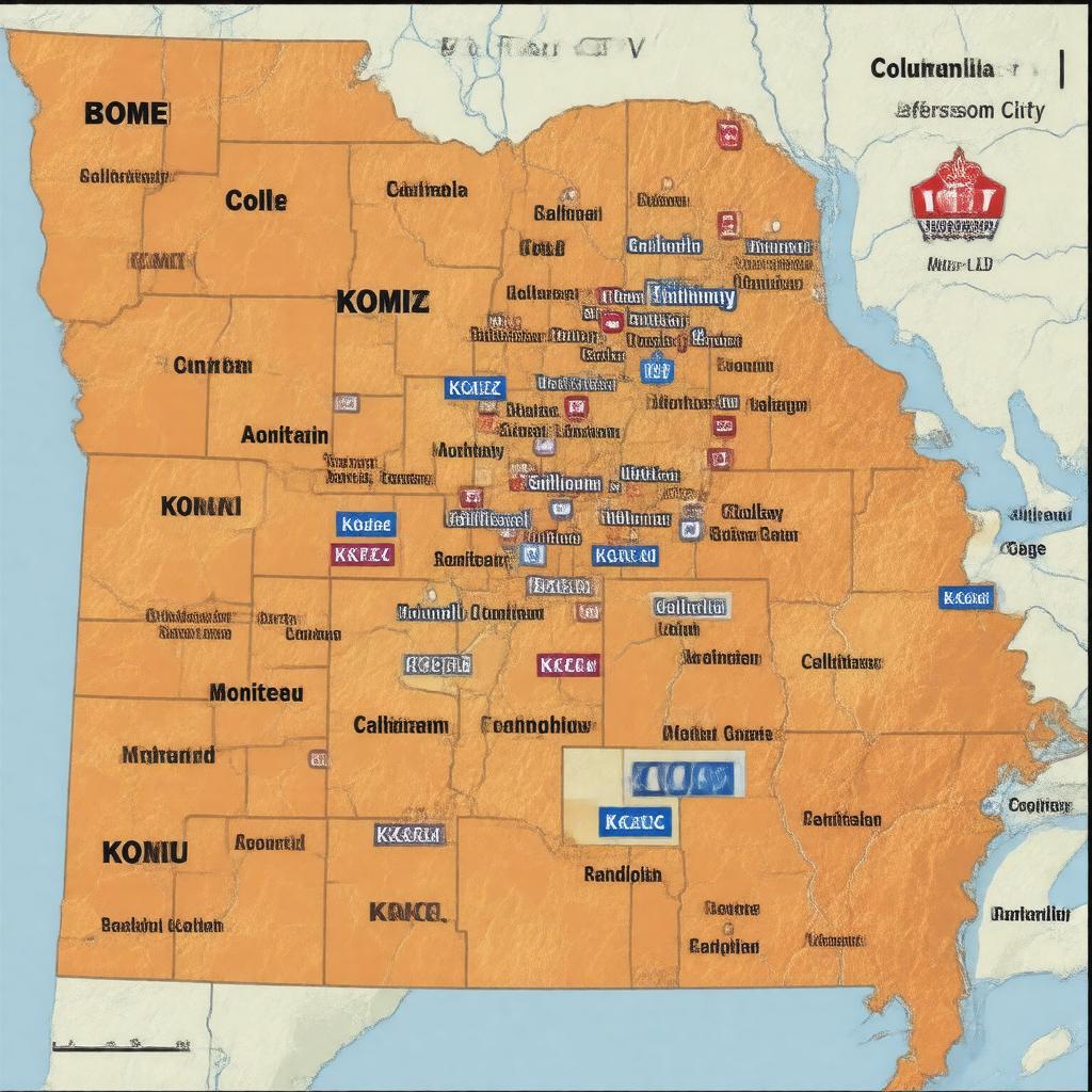 AI-created image of Columbia–Jefferson City market