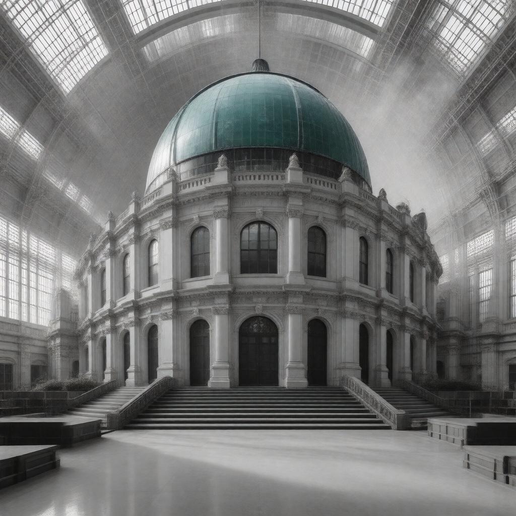 AI-created image of Columbia Astronomy Department