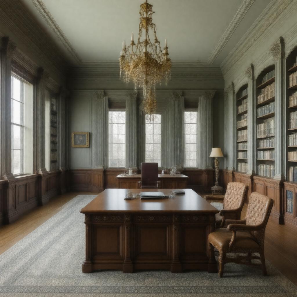 AI-created image of Columbia College Dean's Office