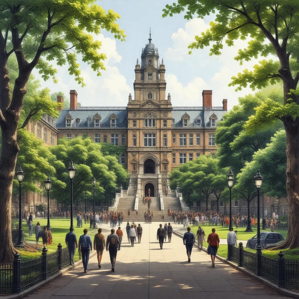 AI-created image of Columbia College