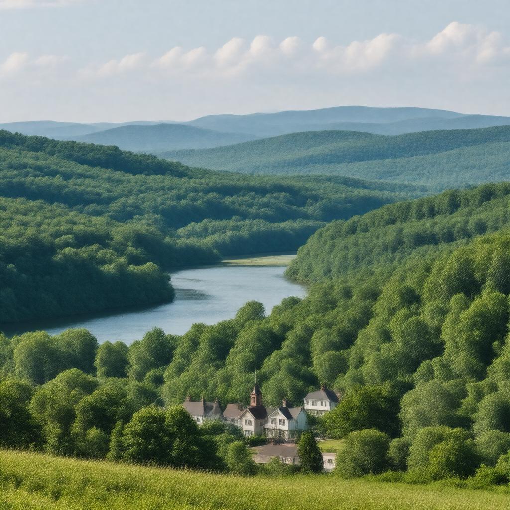 AI-created image of Columbia County, New York